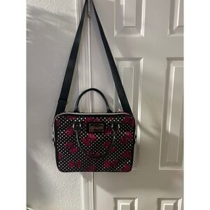Betseyville Black Polka Dot Pink Bows Tote/laptop bag